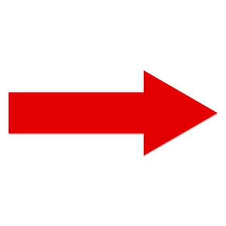 Ergomat 10inx4in Stem 2in DuraStripe Xtreme Arrows Red, 36PK DSX-ARR-10-R-KIT